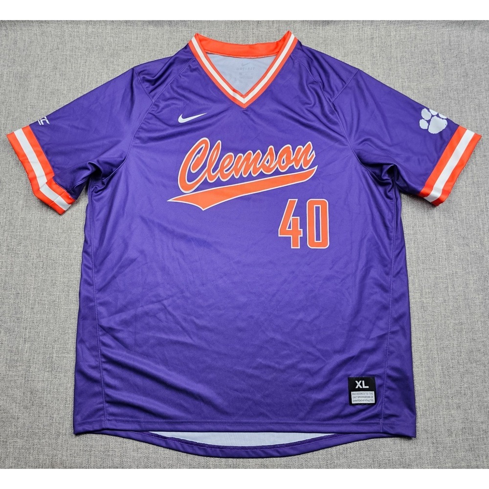 Clemson Tigers Baseball Jersey Mens XL Nike Practice Team Issued‎ Authentic #40